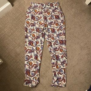 Paisley pattern pants